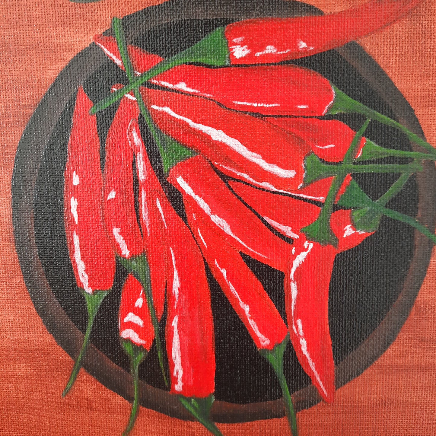 Peppers on Plate