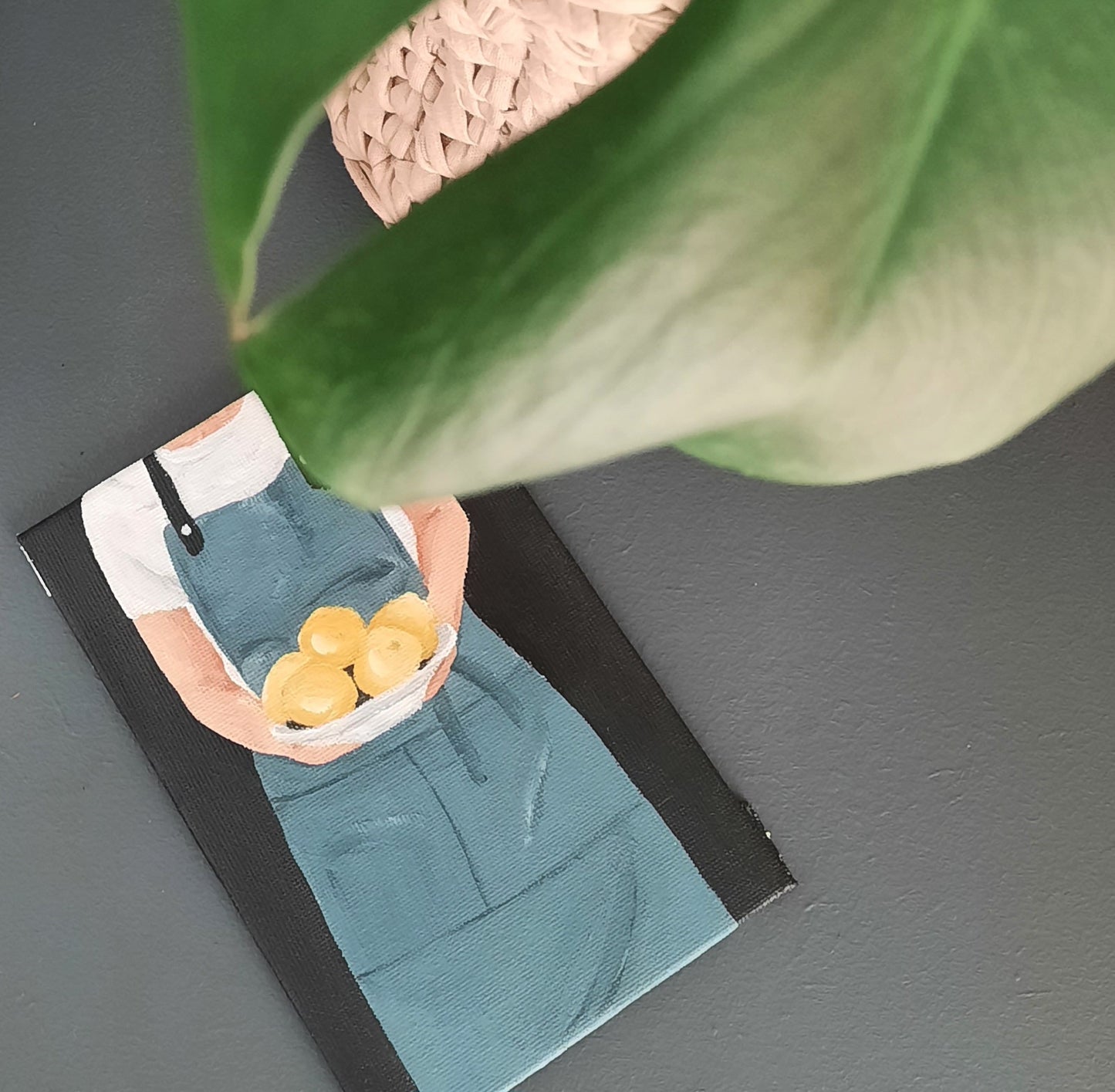 Chef Holding a Plate of Lemons