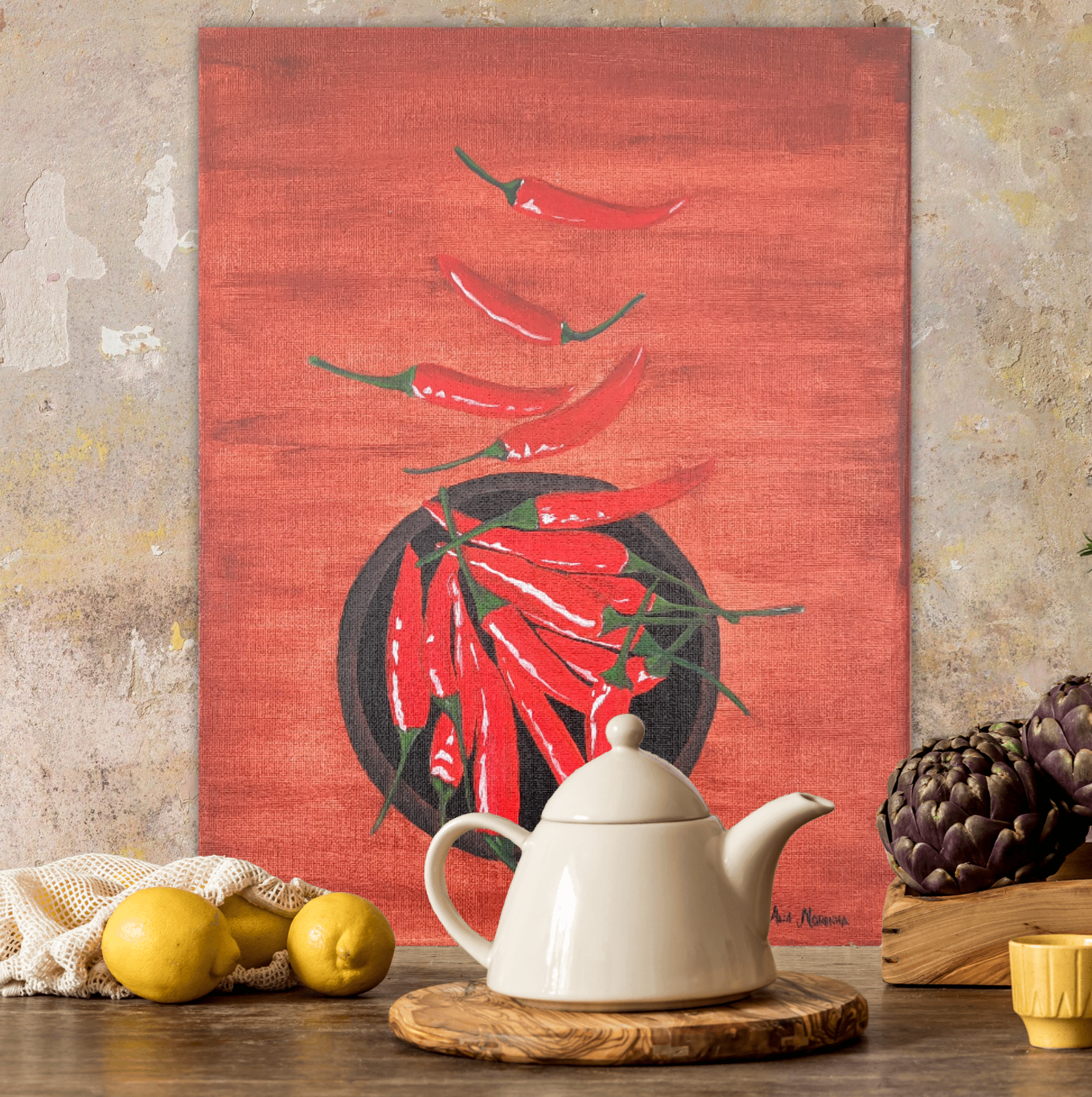 Peppers on Plate