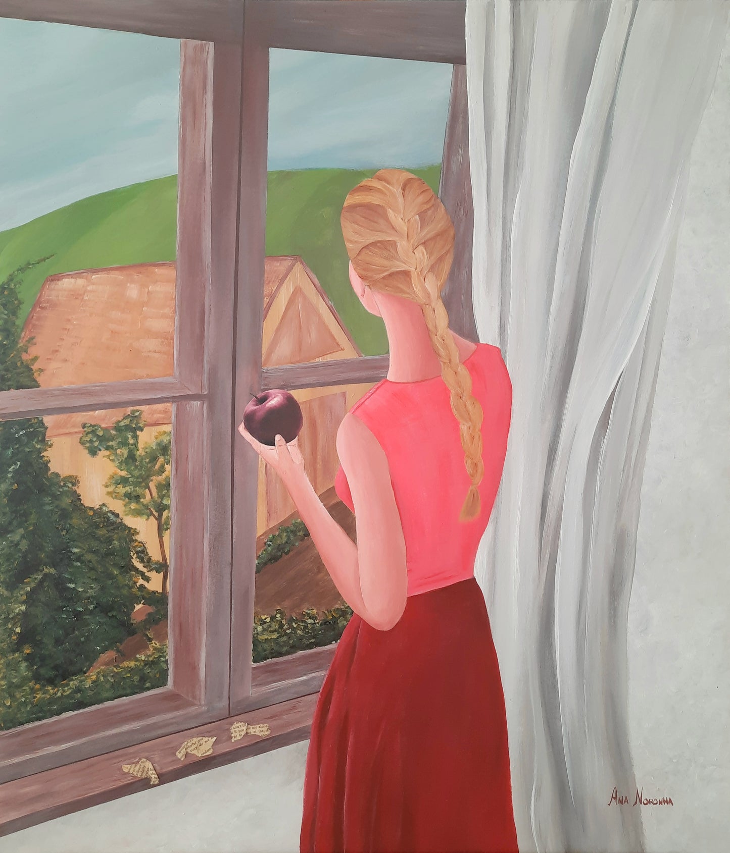 Waiting Is My Favorite Colour - Original Acrylic Painting