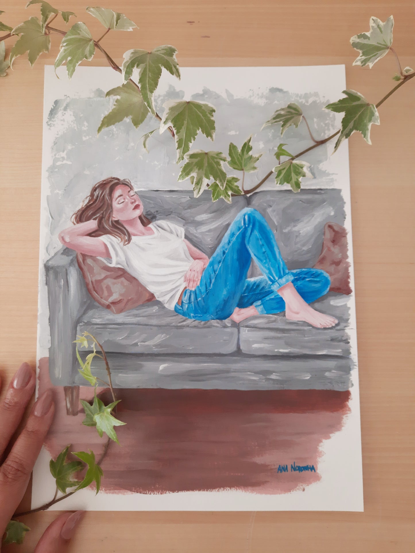 Nothing Urgent - Original Acrylic Painting