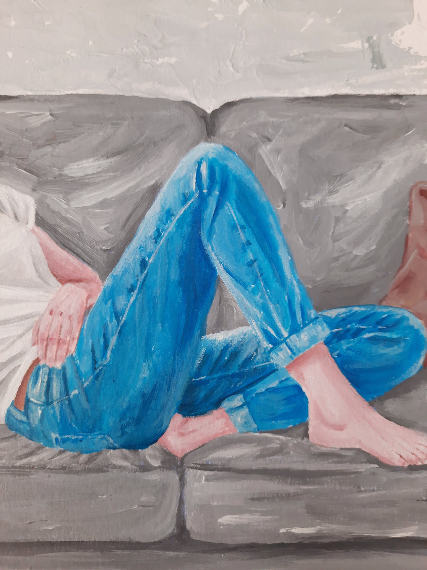 Nothing Urgent - Original Acrylic Painting