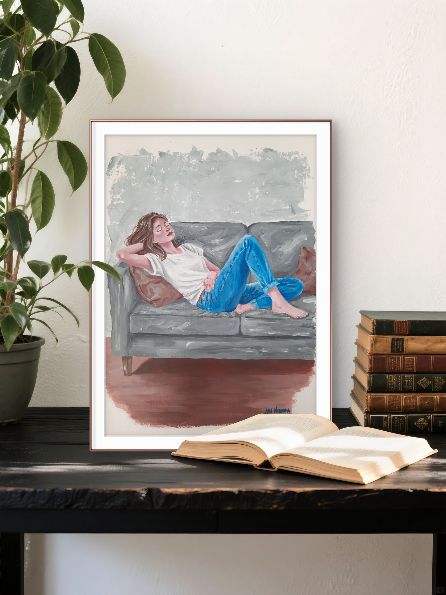 Nothing Urgent - Original Acrylic Painting